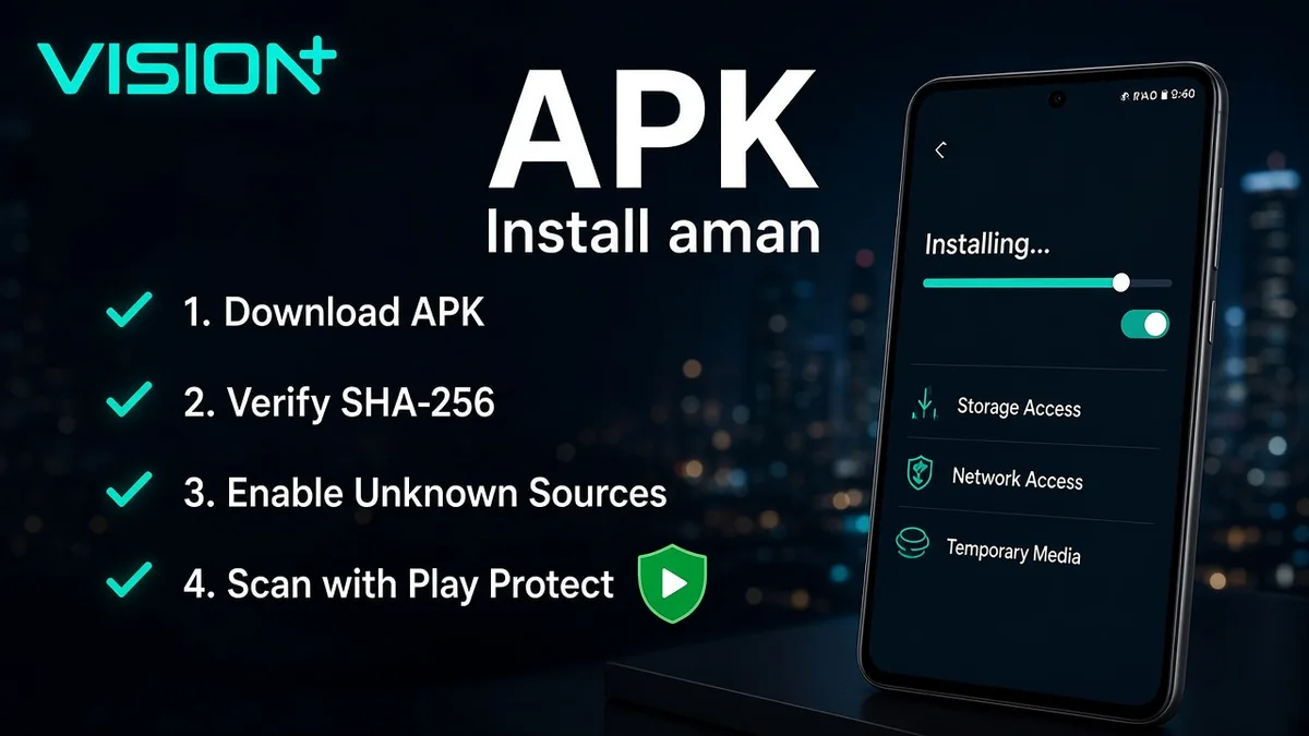 Vision Plus APK — Install Android dengan Checklist Aman
