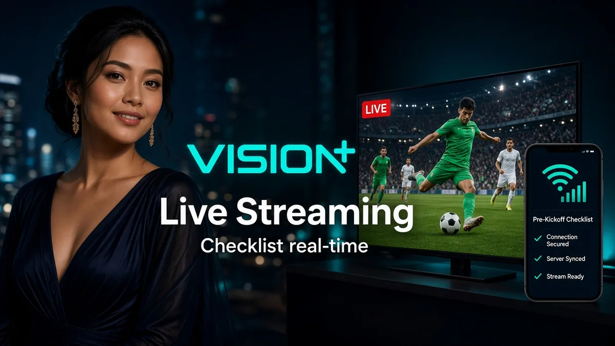 Vision Plus Live Streaming — Checklist Nonton Real-Time