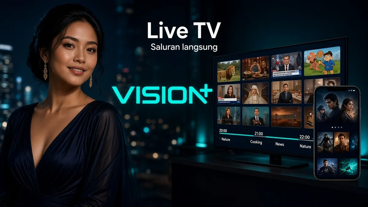 Vision Plus Live TV — Saluran Langsung di Aplikasi